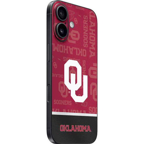 University of Oklahoma Split Jersey iPhone 16 Plus Skin